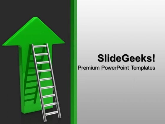 Arrow With Stairs Up Future PowerPoint Templates And PowerPoint Themes 1012 Arrow With Stairs Up Future PowerPoint Templates And PowerPoint Themes 1012