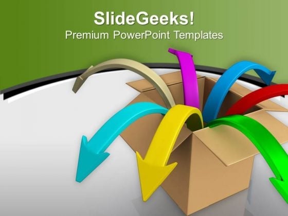 Arrows Jumping Out Of Box PowerPoint Templates Ppt Backgrounds For Slides 0713 Arrows Jumping Out Of Box PowerPoint Templates Ppt Backgrounds For Slides 0713