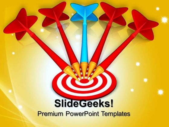 Arrows On Dart Targets PowerPoint Templates And PowerPoint Themes 0712 Arrows On Dart Targets PowerPoint Templates And PowerPoint Themes 0712