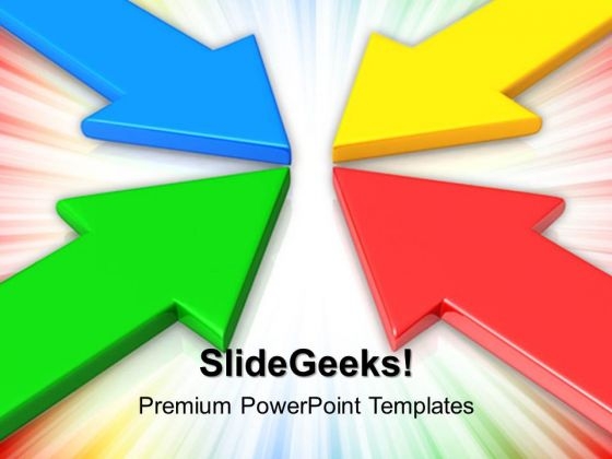 arrows pointing business powerpoint templates and powerpoint themes