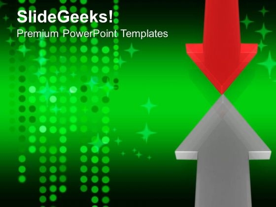Arrows Pointing Each Other Business PowerPoint Templates And PowerPoint Themes 1012 Arrows Pointing Each Other Business PowerPoint Templates And PowerPoint Themes 1012