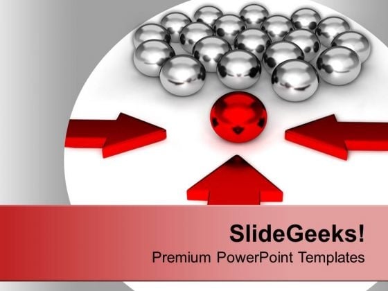 Arrows Pointing Towards Red Leader PowerPoint Templates Ppt Backgrounds For Slides 0213 Arrows Pointing Towards Red Leader PowerPoint Templates Ppt Backgrounds For Slides 0213