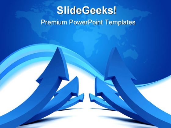 Arrows Symbol Globe PowerPoint Template 0910 Arrows Symbol Globe PowerPoint Template 0910