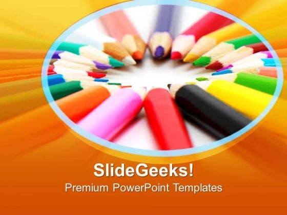 Artistic Pencils Education PowerPoint Templates Ppt Backgrounds For Slides 0213 Artistic Pencils Education PowerPoint Templates Ppt Backgrounds For Slides 0213