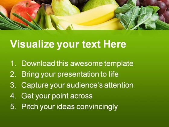 Assortment Of Fresh Vegetables Food PowerPoint Templates And PowerPoint  Backgrounds 0311 - PowerPoint Templates