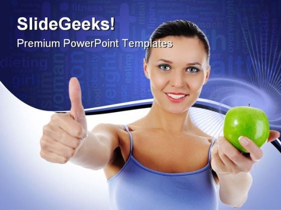 Athletic Girl Health PowerPoint Backgrounds And Templates 0111 Athletic Girl Health PowerPoint Backgrounds And Templates 0111