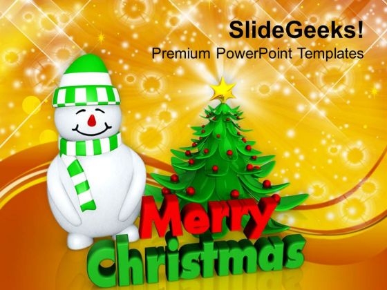 Attractive Christmas Tree With Snowman Festival PowerPoint Templates Ppt Backgrounds For Slides 1112 Attractive Christmas Tree With Snowman Festival PowerPoint Templates Ppt Backgrounds For Slides 1112