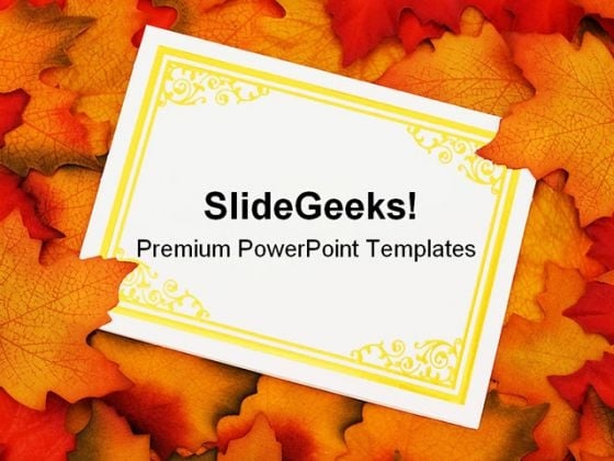 Autumn Leaves Card Nature PowerPoint Backgrounds And Templates 0111 Autumn Leaves Card Nature PowerPoint Backgrounds And Templates 0111