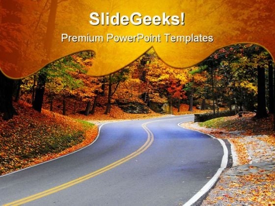 Autumn Road Nature PowerPoint Themes And PowerPoint Slides 0511 Autumn Road Nature PowerPoint Themes And PowerPoint Slides 0511