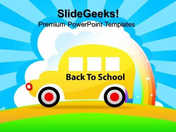 Back To School Bus Education PowerPoint Templates And PowerPoint Themes 0812 Back To School Bus Education PowerPoint Templates And PowerPoint Themes 0812