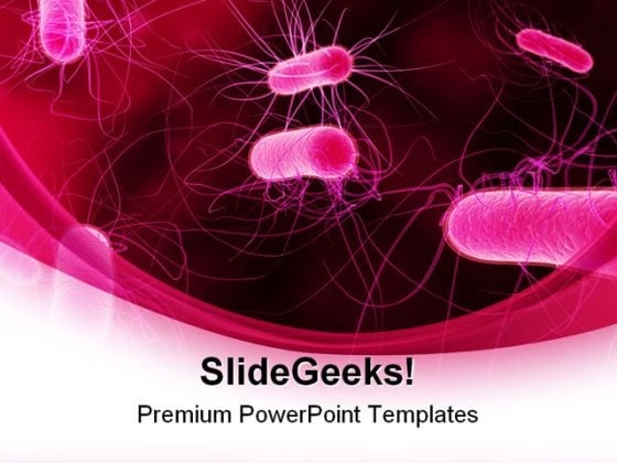 Bacteria Science PowerPoint Background And Template 1210