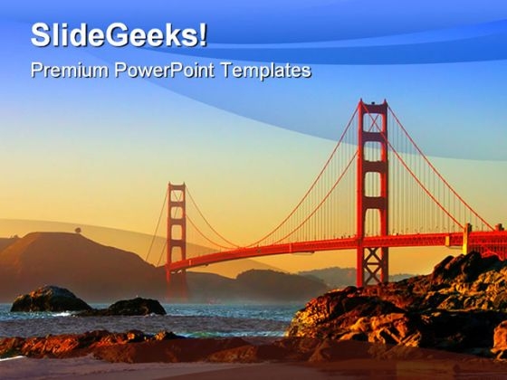 Baker Beach San Francisco Transportation PowerPoint Background And Template 1210