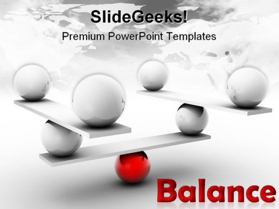 Balance Shapes PowerPoint Template 0910