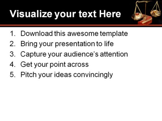 Balanced Money PowerPoint Template 0610 content ready customizable