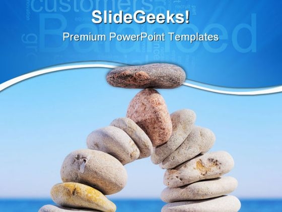 Balanced Stones Business PowerPoint Templates And PowerPoint Backgrounds 0611