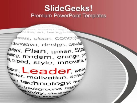 Ball With Inscription Leader PowerPoint Templates Ppt Backgrounds For Slides 0613 Ball With Inscription Leader PowerPoint Templates Ppt Backgrounds For Slides 0613