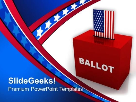Ballot Box Americana PowerPoint Templates And PowerPoint Themes 0812 Ballot Box Americana PowerPoint Templates And PowerPoint Themes 0812