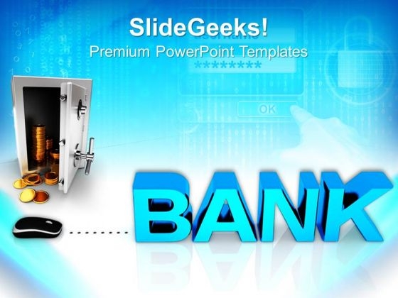Bank Security Through Internet PowerPoint Templates And PowerPoint Themes 0812 Bank Security Through Internet PowerPoint Templates And PowerPoint Themes 0812
