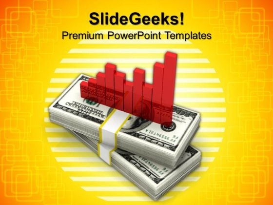 Bar Graph And Dollars Money PowerPoint Templates And PowerPoint Themes 0912 Bar Graph And Dollars Money PowerPoint Templates And PowerPoint Themes 0912