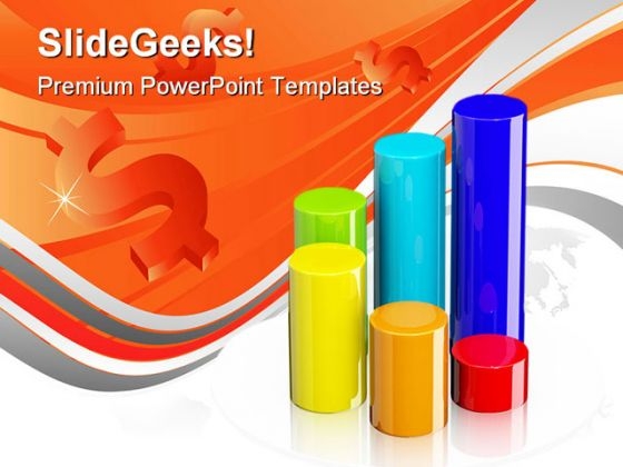 Bar Graph Business PowerPoint Template 0910 Bar Graph Business PowerPoint Template 0910