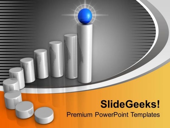 Bar Graph Using Metallic Stands Target PowerPoint Templates Ppt Backgrounds For Slides 0213 Bar Graph Using Metallic Stands Target PowerPoint Templates Ppt Backgrounds For Slides 0213