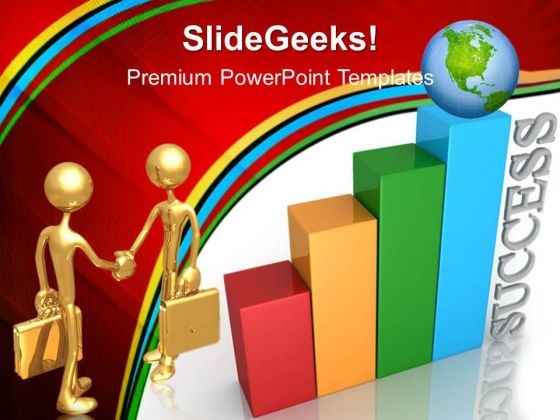Bar Graph With Global Success PowerPoint Templates And PowerPoint Themes 0412 Bar Graph With Global Success PowerPoint Templates And PowerPoint Themes 0412