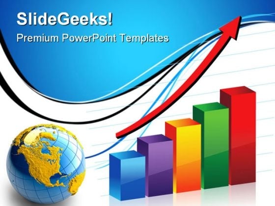 Bar Graph With Globe Business PowerPoint Templates And PowerPoint Backgrounds 1211 Bar Graph With Globe Business PowerPoint Templates And PowerPoint Backgrounds 1211