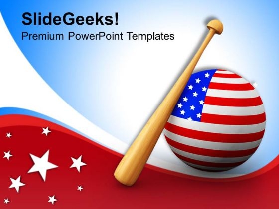 Baseball Is National Game Of America PowerPoint Templates Ppt Backgrounds For Slides 0813 Baseball Is National Game Of America PowerPoint Templates Ppt Backgrounds For Slides 0813