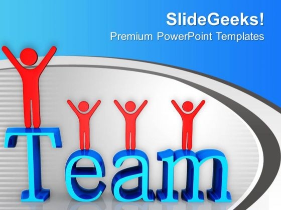 Be A Winner With Team Support PowerPoint Templates Ppt Backgrounds For Slides 0613