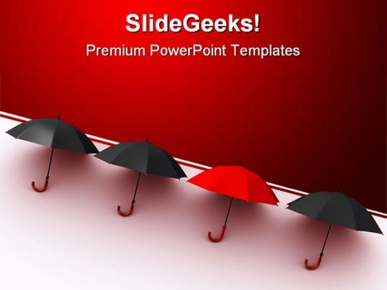 Be Different Umbrellas Shapes PowerPoint Templates And PowerPoint Backgrounds 0411 Be Different Umbrellas Shapes PowerPoint Templates And PowerPoint Backgrounds 0411