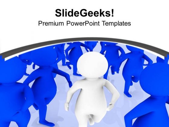 Be The Leader Of Crowd For Getting Success PowerPoint Templates Ppt Backgrounds For Slides 0613 Be The Leader Of Crowd For Getting Success PowerPoint Templates Ppt Backgrounds For Slides 0613