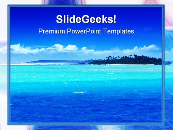 Beach Beauty PowerPoint Template 0910 Beach Beauty PowerPoint Template 0910