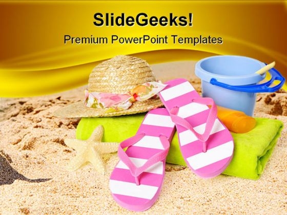 Beach Items Holidays PowerPoint Themes And PowerPoint Slides 0511 Beach Items Holidays PowerPoint Themes And PowerPoint Slides 0511