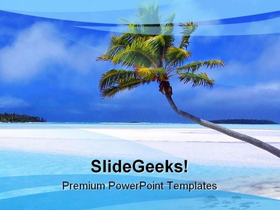 Beach Nature PowerPoint Template 0510 Beach Nature PowerPoint Template 0510