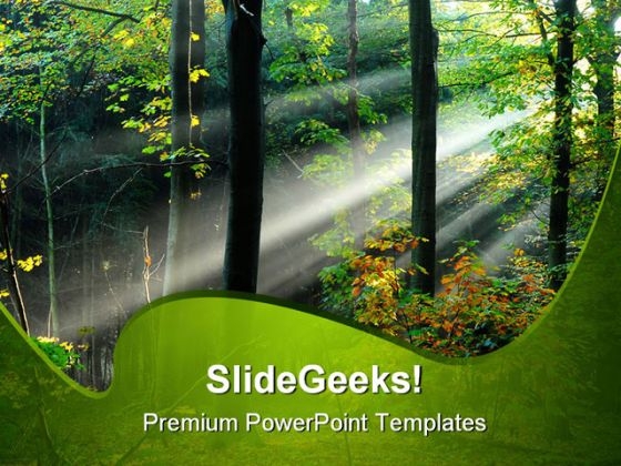 Beams Of Light Through Trees Nature PowerPoint Templates And PowerPoint Backgrounds 0211 Beams Of Light Through Trees Nature PowerPoint Templates And PowerPoint Backgrounds 0211