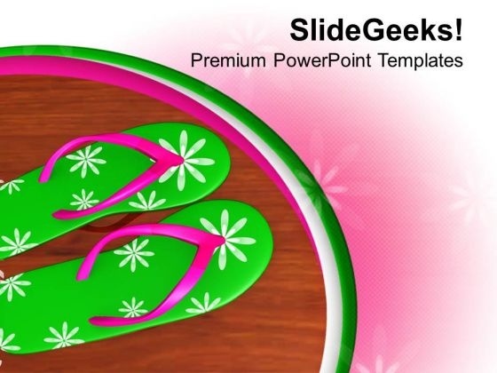 Beautiful Colorful Flip Flops PowerPoint Templates Ppt Backgrounds For Slides 0713 Beautiful Colorful Flip Flops PowerPoint Templates Ppt Backgrounds For Slides 0713