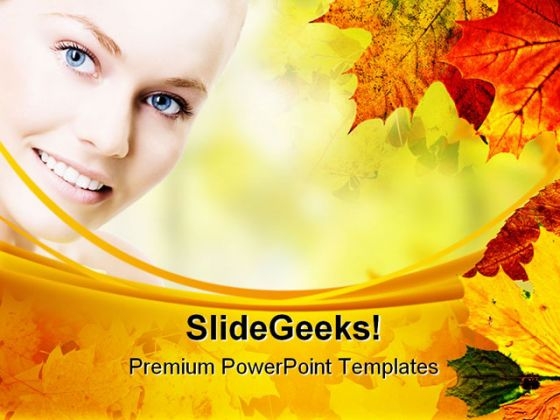 Beautiful Face Beauty PowerPoint Templates And PowerPoint Backgrounds 0311 Beautiful Face Beauty PowerPoint Templates And PowerPoint Backgrounds 0311