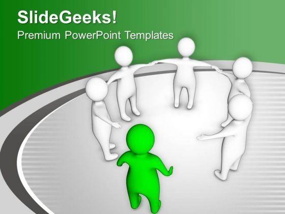 Become A Leader And Join Team PowerPoint Templates Ppt Backgrounds For Slides 0613