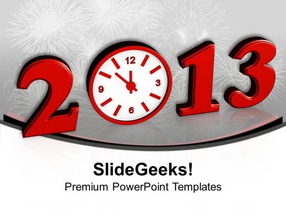 Beginning New Year 2013 Concept PowerPoint Templates Ppt Backgrounds For Slides 0113