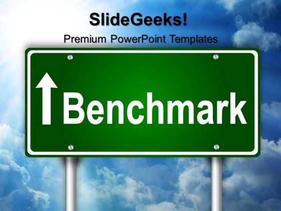 Benchmark Signpost Metaphor PowerPoint Templates And PowerPoint Themes 0312 Benchmark Signpost Metaphor PowerPoint Templates And PowerPoint Themes 0312