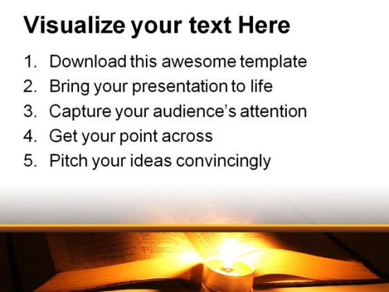 Bible Religion PowerPoint Template 0610 adaptable customizable