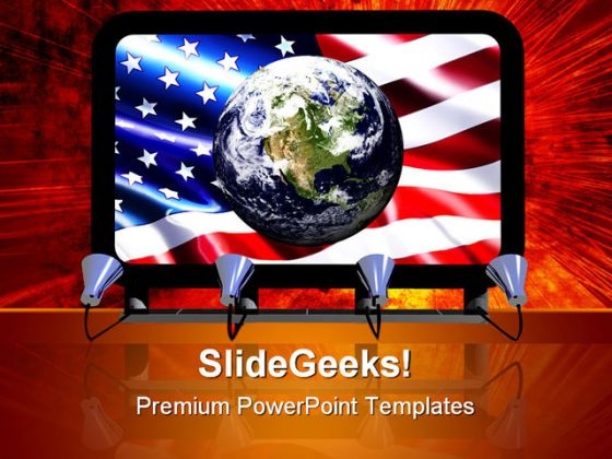 Billboard Earth Globe Americana PowerPoint Themes And PowerPoint Slides 0411 Billboard Earth Globe Americana PowerPoint Themes And PowerPoint Slides 0411