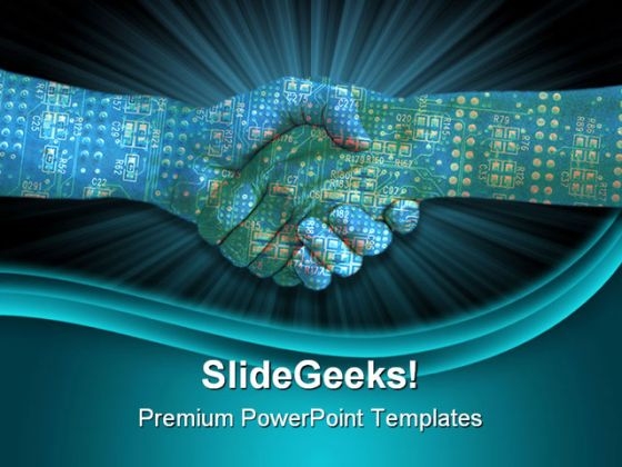 Binary Handshake Business PowerPoint Templates And PowerPoint Backgrounds 0511 Binary Handshake Business PowerPoint Templates And PowerPoint Backgrounds 0511