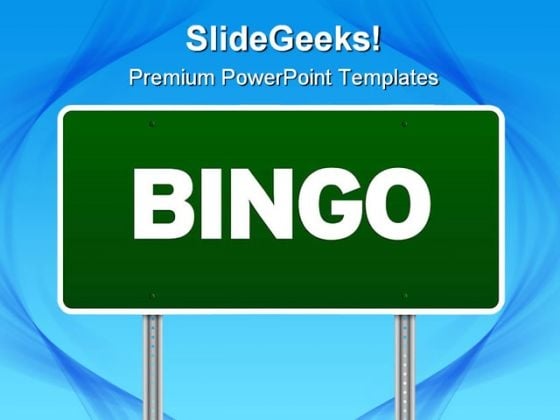 Bingo Highway Signpost Metaphor PowerPoint Themes And PowerPoint Slides 0811 Bingo Highway Signpost Metaphor PowerPoint Themes And PowerPoint Slides 0811