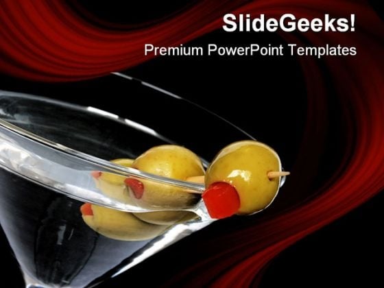 Black Martini Food PowerPoint Themes And PowerPoint Slides 0611 Black Martini Food PowerPoint Themes And PowerPoint Slides 0611
