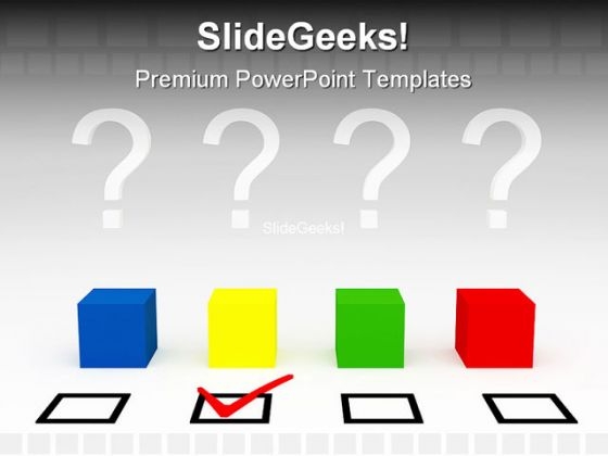 Blind Choise Business PowerPoint Template 0910 Blind Choise Business PowerPoint Template 0910