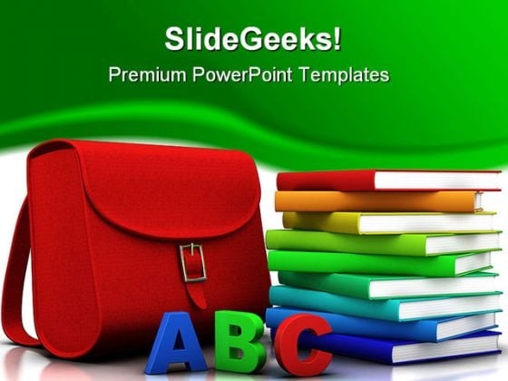 Blocks Abc And Books Education PowerPoint Template 1110 Blocks Abc And Books Education PowerPoint Template 1110