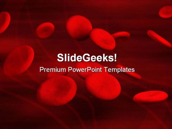 Blood Cells Medical PowerPoint Template 1110 Blood Cells Medical PowerPoint Template 1110