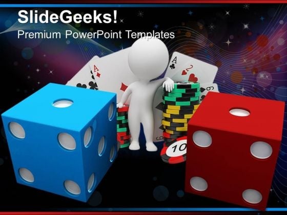 Blue And Red Dice Game PowerPoint Templates And PowerPoint Themes 0712 Blue And Red Dice Game PowerPoint Templates And PowerPoint Themes 0712