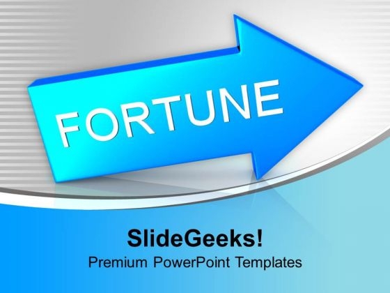 Blue Arrow With Fortune PowerPoint Templates Ppt Backgrounds For Slides 0113 Blue Arrow With Fortune PowerPoint Templates Ppt Backgrounds For Slides 0113
